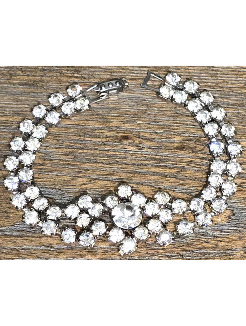 Vintage Art Deco Style Rhinestone Bracelet